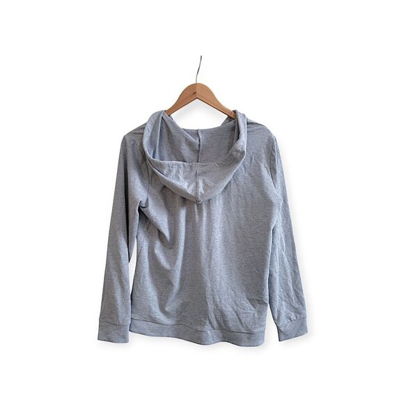 Michael Kors Blue Slub Chambray Pullover Hoodie Size L NWT - Picture 2 of 11